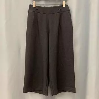 B04 Classy Brand Elastic Waist Cropped Pants Lady s Suit Grey S