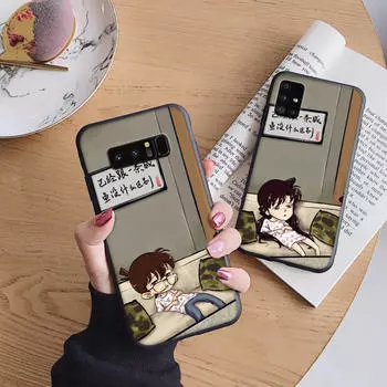 B111 Detective Conan Soft Case for iPhone 11 12 13 14 15 Pro Max Samsung S22 S23 S24 FE Ultra Xiaomi Redmi Note VIVO V27 Realme C21 OPPO Reno 8