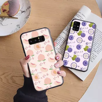 B116 Fruit Design Soft Case for iPhone 11 12 13 14 15 Pro Max Samsung S22 S23 S24 FE Ultra Xiaomi Redmi Note VIVO V27 Realme C21 OPPO Reno 8