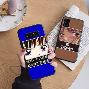 B133 слезы мягкий чехол для iPhone 11 12 13 14 15 Pro Max Samsung S22 S23 S24 FE Ultra Xiaomi Redmi Note VIVO V27 Realme C21 OPPO Reno 8