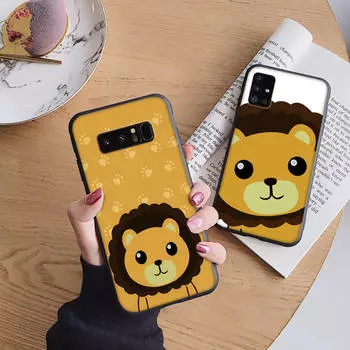 B151 lion Soft Case for iPhone 11 12 13 14 15 Pro Max Samsung S22 S23 S24 FE Ultra Xiaomi Redmi Note VIVO V27 Realme C21 OPPO Reno 8
