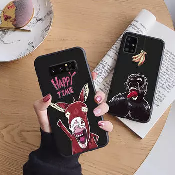 B160 Happy Time Soft Case for iPhone 11 12 13 14 15 Pro Max Samsung S22 S23 S24 FE Ultra Xiaomi Redmi Note VIVO V27 Realme C21 OPPO Reno 8