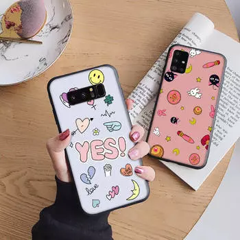 B174 lovely Soft Case for iPhone 11 12 13 14 15 Pro Max Samsung S22 S23 S24 FE Ultra Xiaomi Redmi Note VIVO V27 Realme C21 OPPO Reno 8