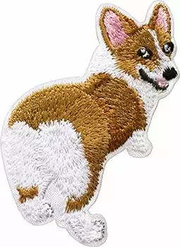 B2181025 Наклейка «Друзья животных» с изображением корги коричневый