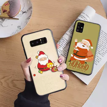 B28 Santa Claus Soft Case for iPhone 11 12 13 14 15 Pro Max Samsung S22 S23 S24 FE Ultra Xiaomi Redmi Note VIVO V27 Realme C21 OPPO Reno 8