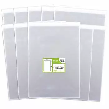 B4 с лентой B4 1 уголок Прозрачный пакет OPP толщиной 30 микрон [Внутренний] [Для бумаги/плаката/конверта] (прозрачный конверт) [1000 листов]