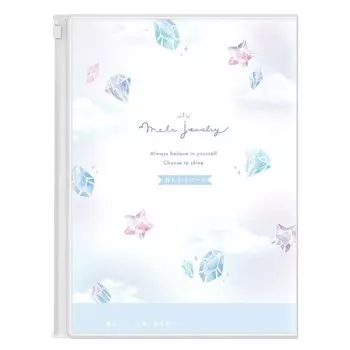 B5 contact notebook with cover B5 Renraku notebook with jewelry [Contact book] cover/melt