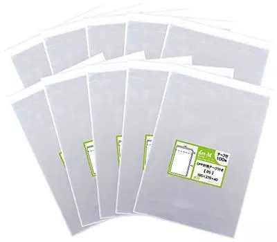 B5 с клейкой бумагой для университета Прозрачные пакеты OPP толщиной 30 микрон [Отечественное производство] [B5 / блокноты] (прозрачные конверты) [1000