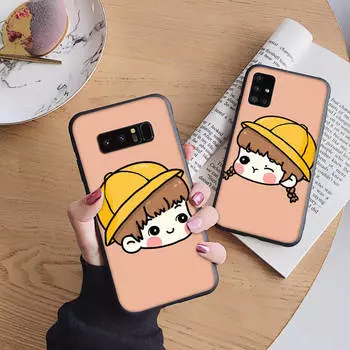 B6 Boy and Girl Soft Case for iPhone 11 12 13 14 15 Pro Max Samsung S22 S23 S24 FE Ultra Xiaomi Redmi Note VIVO V27 Realme C21 OPPO Reno 8