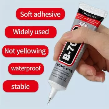 B7000 — универсальный клей, специально разработанный для оправы ювелирных изделий, склеивания поделок, крепления драгоценных камней, нефрита и жемчуга. 15ML