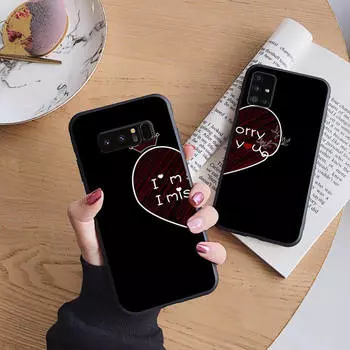 B7 I Miss You Soft Case for iPhone 11 12 13 14 15 Pro Max Samsung S22 S23 S24 FE Ultra Xiaomi Redmi Note VIVO V27 Realme C21 OPPO Reno 8