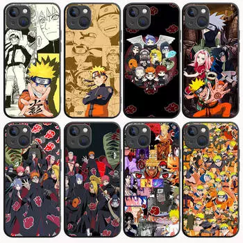 B-10 Ainime Naruto черный чехол для Samsung S24 S23 S22 S21 S20 FE S10 Lite Ultra S7 S8 S9 Plus A05S A11 A12 A13 A15 A22 A24 A25 A32 A52 A71 5G Samsung S7 верблюд