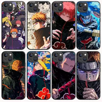 B-17 Наруто Акацуки черный чехол для Redmi 10A 10C 12C 13C 9A 9C 9T A3X Note 10 9 9S 10S iPhone 11 12 13 14 15 16 X XS Pro Max Mini 7 8 Plus XR iPhone SE(2015) аэро