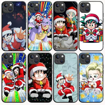 B-19 Рождественский черный чехол Goku для Samsung S24 S23 S22 S21 S20 FE S10 Lite Ultra S7 S8 S9 Plus A05S A11 A12 A13 A15 A22 A24 A25 A32 A52 A71 5G Samsung S20 олений
