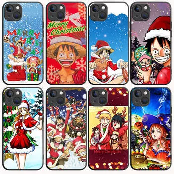 B-20 One Piece Christmas Black Case для Redmi 10A 10C 12C 13C 9A 9C 9T A3X Note 10 9 9S 10S iPhone 11 12 13 14 15 16 X XS Pro Max Mini 7 8 Plus XR iPhone 5S верблюд