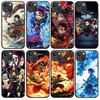 B-25 Demon Slayer черный чехол для Samsung S24 S23 S22 S21 S20 FE S10 Lite Ultra S7 S8 S9 Plus A05S A11 A12 A13 A15 A22 A24 A25 A32 A52 A71 5G Samsung M21 аэро