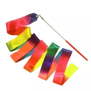 B# 2м художественные закрученные ленты с ручкой балетная лента для праздничного декора