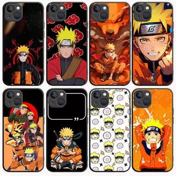 B-34 Наруто черный чехол для Redmi 10A 10C 12C 13C 9A 9C 9T A3X Note 10 9 9S 10S iPhone 11 12 13 14 15 16 X XS Pro Max Mini 7 8 Plus XR iPhone SE(2020) верблюд