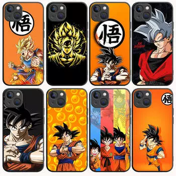 B-37 Bandai Goku черный чехол для Samsung S24 S23 S22 S21 S20 FE S10 Lite Ultra S7 S8 S9 Plus A05S A11 A12 A13 A15 A22 A24 A25 A32 A52 A71 5G Samsung A10 серый