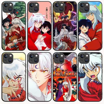 B-3 Inuyasha черный чехол для Samsung S24 S23 S22 S21 S20 FE S10 Lite Ultra S7 S8 S9 Plus A05S A11 A12 A13 A15 A22 A24 A25 A32 A52 A71 5G Samsung S22 Ultra аэро