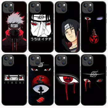 B-44 Naruto eye черный чехол для Samsung S24 S23 S22 S21 S20 FE S10 Lite Ultra S7 S8 S9 Plus A05S A11 A12 A13 A15 A22 A24 A25 A32 A52 A71 5G Samsung J6 Plus аэро
