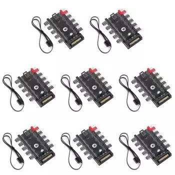 B# 4-контактный ШИМ-кабель питания вентилятора 1-10-контактный разветвитель концентратор кулер адаптер охлаждения