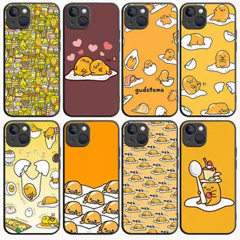 B-51 Gudetama черный чехол для Samsung S24 S23 S22 S21 S20 FE S10 Lite Ultra S7 S8 S9 Plus A05S A11 A12 A13 A15 A22 A24 A25 A32 A52 A71 5G Samsung J7 Prime чёрный