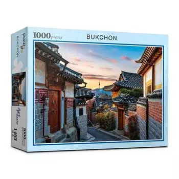B&B Puzzle Bukchon Jigsaw Puzzle PL1403, Korean popular puzzles