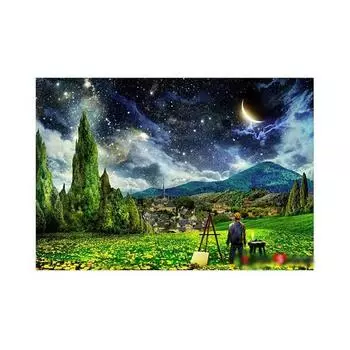 B&B Puzzle Van Gogh Starry Night Mini Picture Puzzle 2014 деталей, 2014 деталей, разные цвета