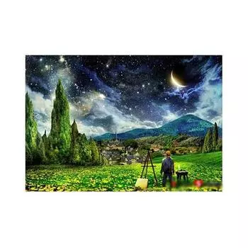 B&B Puzzle Van Gogh Starry Night Mini Picture Puzzle 2014 Pieces, Korean popular puzzles