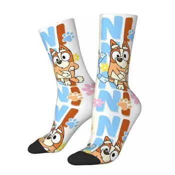 B-Blueys Аниме Тематические Носки Товар для Повседневной Носки Впитывающие Пот Принтованные Мультяшные Носки One Size