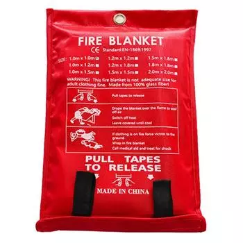 B# Fire Blanket Fire Suppression Blanket Flame Retardant Protection (1.2 X 1.2 M