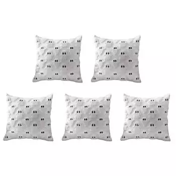 B# Halloween Ghost Pillow Cover Ghost Throw Pillow Case Cute Halloween Party Fav