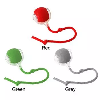 B# Интерактивные игрушки для кошек Мяч Игрушка для упражнений с веревкой Товары для животных (зеленый)