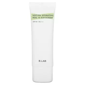 B_Lab, Matcha Hydrating, натуральный солнцезащитный крем, SPF 50+ PA++++, 50 мл (1,69 жидких унций)