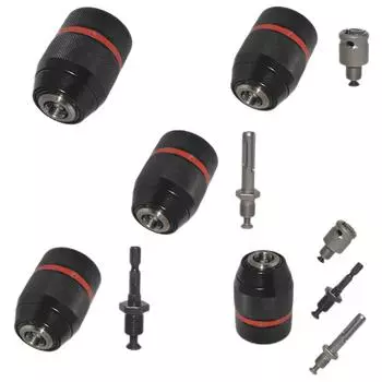 B # Металлический сверлильный патрон 1/4 дюйма с шестигранным хвостовиком 1,5-13 мм Адаптер для сверлильного патрона StyleB