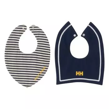 B My First HH Border Print Bib Set Baby Navy BF [Helly Hansen] Ivory/Ocean