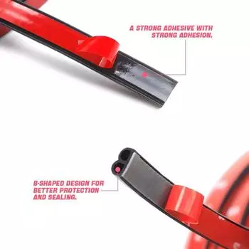 B-образная наклейка на дверные уплотнители для автомобиля, 5 метров, резиновые уплотнители, звукоизоляция, герметизация, автомобильные аксессуары
