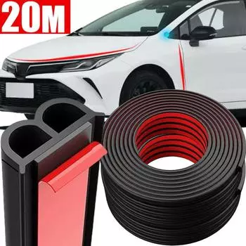 B-образные автомобильные резиновые уплотнители, звукоизоляционные защитные уплотнители, уплотнительные полосы для дверей автомобиля 5M/8M/10M/20M