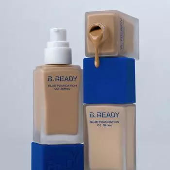 B.READY Blue Foundation 35 мл SPF27+PA++ 5 цветов 1. Stone