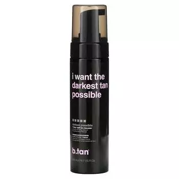 b.tan, ii однотурецкий мусс для загара, мусс для автозагара на 1 час, максимально темные круги, 6,7 жидких унций (200 мл)