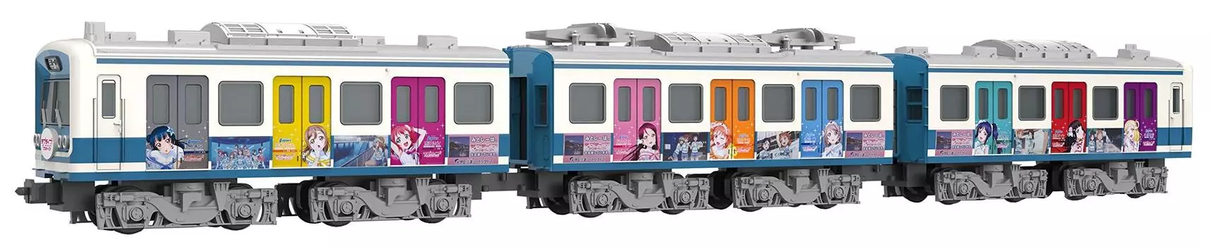 B Train Shorty Izu Hakone Railway 3000 Series Love Wrapped Train Assortment, каждый из вагонов и 3001 детали в пластиковой модели Live! Солнечный свет!! (2 3501,