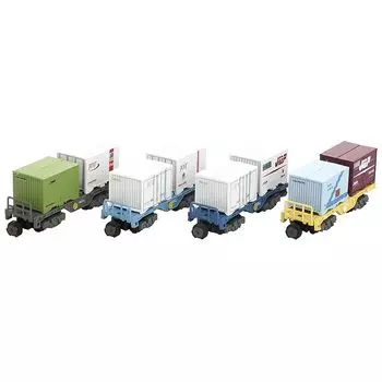 B train shorty Набор контейнерных грузовых вагонов 3/Koki 100 series (Содержит 4 машины) пластиковая модель