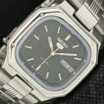 Б/У элегантные мужские часы SEIKO 5 7009A с автоподзаводом, оригинальный японский циферблат a416142-2 R10621f-a416142