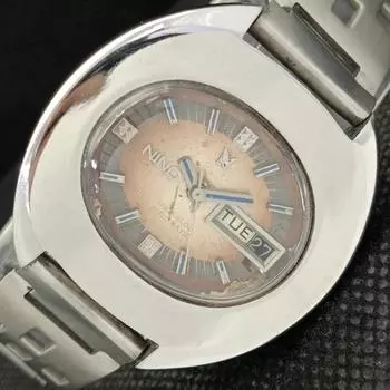 Б/У АНТИКВАРНЫЕ ШВЕЙЦАРСКИЕ МУЖСКИЕ ЧАСЫ NINO INCABLOC AUTOMATIC ОРИГИНАЛЬНЫЙ ЦИФЕРБЛАТ a416173-2 R10621f-a416173