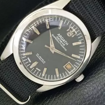 Б/у ARDATH AUTOMATIC SWISS MENS ЧЕРНЫЙ ЦИФЕРБЛАТ ЧАСЫ a433034-2 R114-a433034