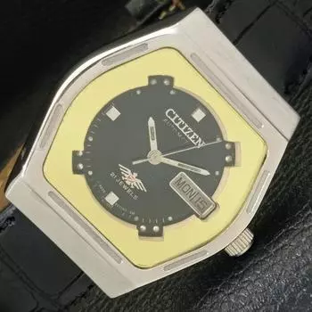 Б/У АВТОМАТИЧЕСКИЕ МУЖСКИЕ ЧАСЫ CITIZEN 8200 JAPAN DAY&DATE ОРИГИНАЛЬНЫЙ ЦИФЕРБЛАТ a432813-2 R113-a432813