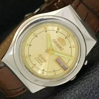 Б/у автоматические часы ORIENT CRYSTAL 46941 из Японии мужские оригинальные часы с циферблатом a432875-2 R113-a432875