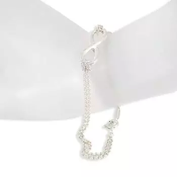 [Б/у] Браслет-цепочка TIFFANY/Tiffany 925 Infinity Double [g393-62]