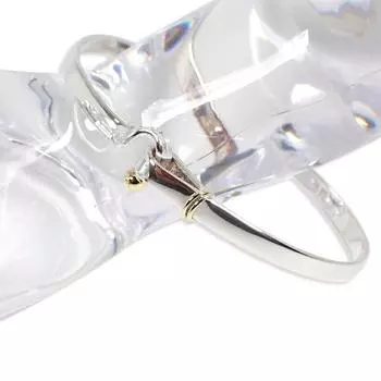 [Б/у] Браслет TIFFANY/Tiffany 925/750 с комбинированным крючком и ушком [g355-32]